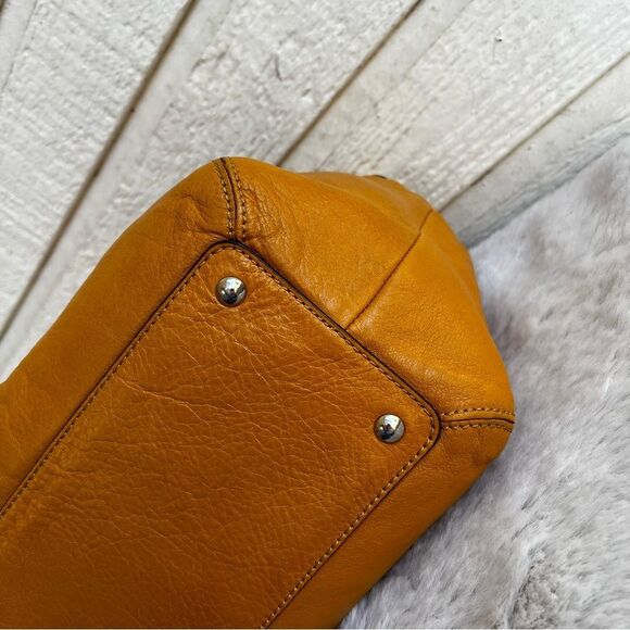 COACH Yellow Butter Fall Y2K Gallery Hampton East West Tote Shoulder Bag SoHo - Picture 8 of 12